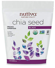 Load image into Gallery viewer, Nutiva Organic, non-GMO, Premium Black Chia Seeds, 32-ounce